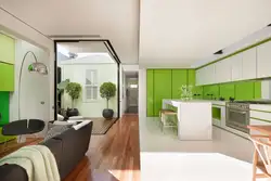 Yaşıl Mətbəx Qonaq Otağı Fotoşəkili
