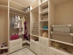 Room with dressing room layout design photo