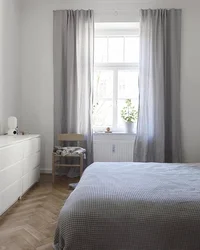 What kind of curtains for the bedroom design photo