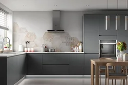 Gray corner in the kitchen photo