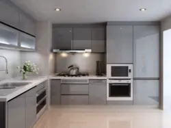 Gray corner in the kitchen photo