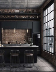 Photo Of A Kitchen With A Loft Style Window