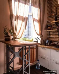 Фото Кухни С Окном В Стиле Лофт