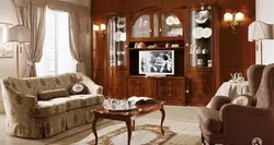 Мебель В Гостиную В Классическом Стиле Фото Темная