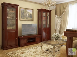 Living Room Furniture In Classic Style Photo Dark