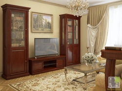 Living room furniture in classic style photo dark