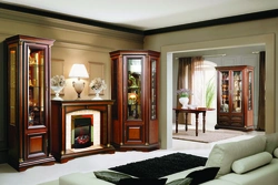 Living room furniture in classic style photo dark