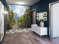 Koridorda 3D Foto Divar Kağızı