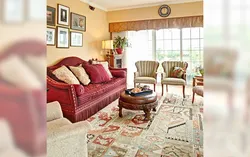 Carpets for the living room in a classic style photo in the interior