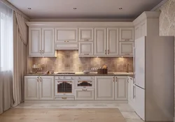 Kitchen white gold photo