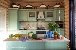 Photo Kitchen In Wooden Style