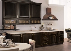 Classic Dark Kitchen Interior