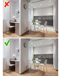 How to enlarge a small kitchen in Khrushchev photo