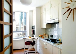 How to enlarge a small kitchen in Khrushchev photo