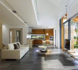 Living room 100 sq m design photo