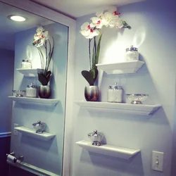Bathroom shelf design photo