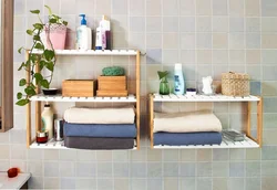 Bathroom shelf design photo