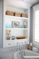 Bathroom shelf design photo