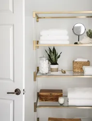 Bathroom Shelf Design Photo