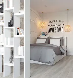 Shelving for bedroom interior design
