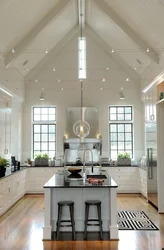 High Ceiling Kitchen Interior