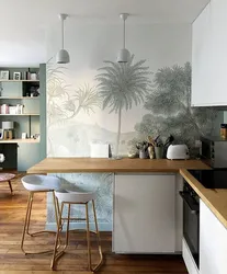 Fashionable wallpaper for the kitchen 2023 photos