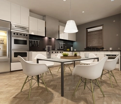 Fashionable Wallpaper For The Kitchen 2023 Photos