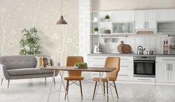 Fashionable wallpaper for the kitchen 2023 photos