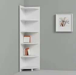 Shelving in the hallway interior photo