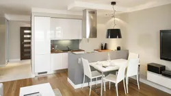 L formalı qonaq otağı mətbəxinin dizaynı
