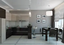 Kitchen living room interior letter g