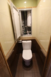 Дызайн туалета ў панэльнай кватэры