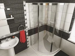 Bathroom design without bathtub