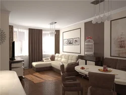 Qaranlıq mərtəbə mətbəx qonaq otağı dizayn