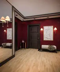 Photo Of Burgundy Hallway