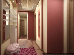 Photo of burgundy hallway