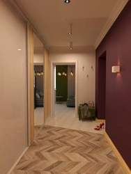 Photo of burgundy hallway