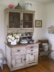 Kitchen design with old furniture