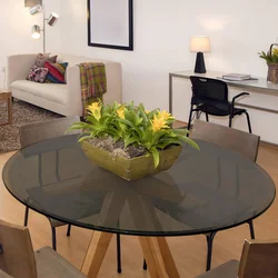 Glass tables kitchen design