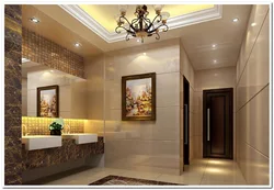 Bathroom design brown marble