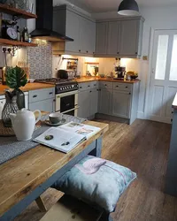 Дизайн интерьера уютная кухня фото