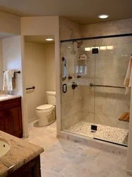Kitchen with shower photo design