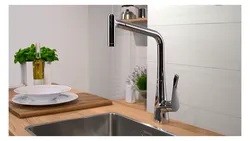 Kitchen with shower photo design