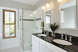 Kitchen with shower photo design