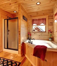 Kitchen with shower photo design