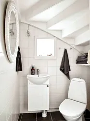 Home design bathroom under the stairs