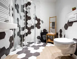 Honeycomb Tiles For The Bathroom In The Interior