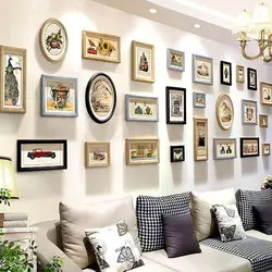 Living Room Design Frames On Walls