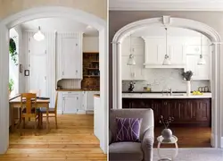 Arch in the kitchen photo ideas