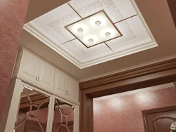 Plasterboard ceiling design hallway